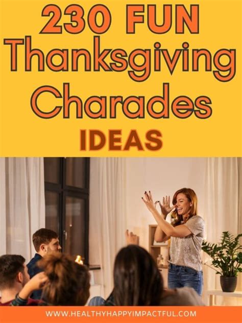 thanksgiving charades words|230 Fun Thanksgiving Charades Ideas (+ Free Printable Cards)